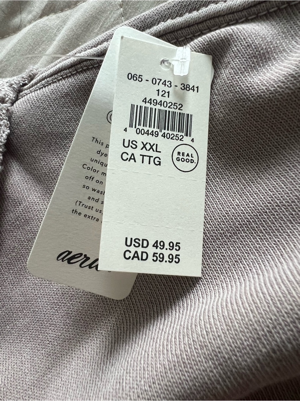 aerie light mauve off the shoulder pullover sweater - Picture 3 of 3